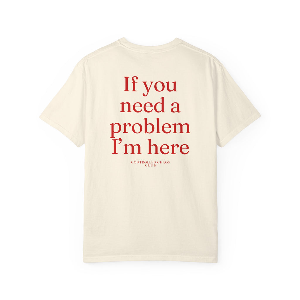 If You Need a Problem I’m Here Heavyweight Tee