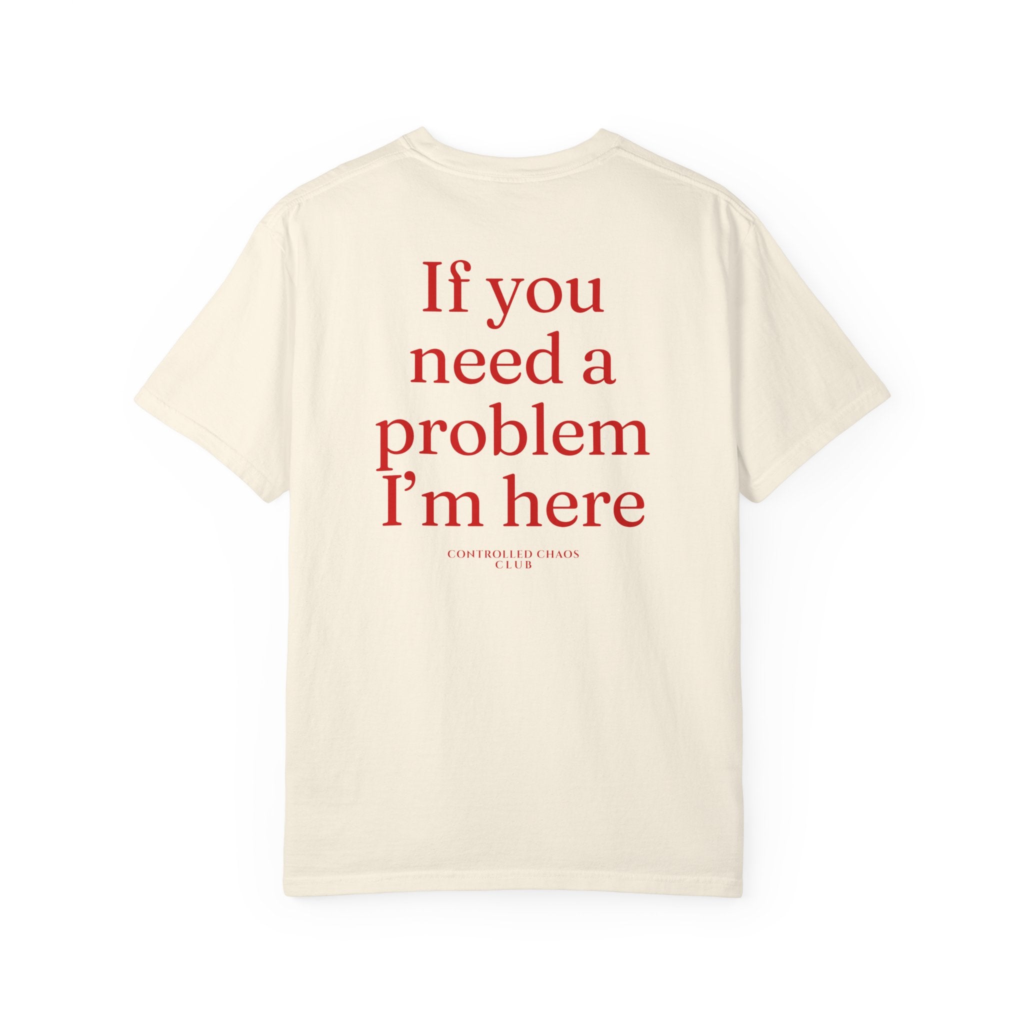 If You Need a Problem I’m Here Heavyweight Tee